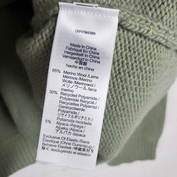 NEW Madewell Wool Blend V-neck Sweater Mens XL Green Pullover Long Sleeve Knit - Picture 8 of 13